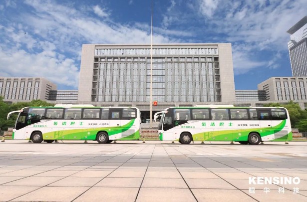 寧波市鎮(zhèn)海區(qū)政府通勤大巴升級為由鯤華科技提供燃料電池系統(tǒng)的氫能巴士(圖3)